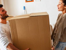 Couverture pendant un déménagement